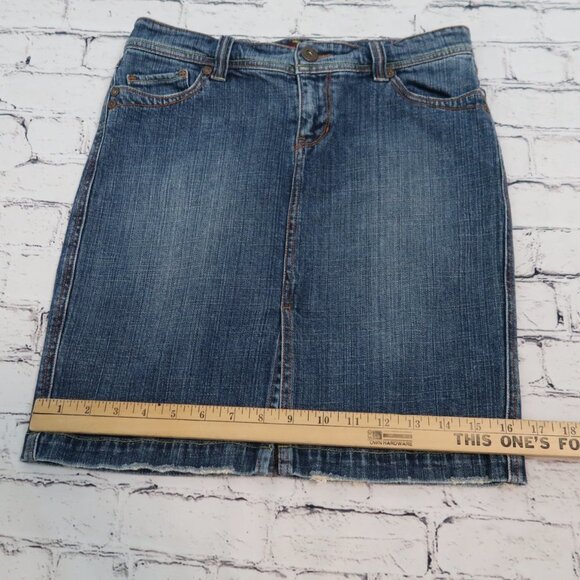 DENIM ROCK JEANS MINI SKIRT MEDIUM - Picture 8 of 11